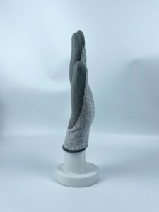 Guantes Grises Recubiertos de Látex Antideslizantes, Guantes de Trabajo de Seguridad Duraderos, Personalizables - Product Image 3