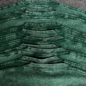 Wholesale High Quality 100 Cotton Acid Wash 250Gsm Heavyweight Vintage Men T Shirt Custom Blank Vintage T Shirt - Product Image 2