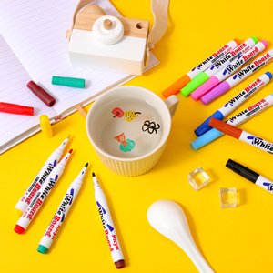 Stylos effaçables à l'eau Bonvada pour enfants, marqueurs flottants colorés pour tableau blanc, céramique, cuillère, tissu, effaçables à sec et à l'eau - Product Image 2