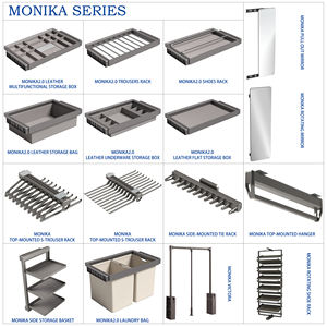 UNIHOPPER MONIKA 2.0 Accessori per Armadio Organizzatore Estraibile con Chiusura Morbida Cassetto in Pelle per Biancheria Intima - Product Image 6