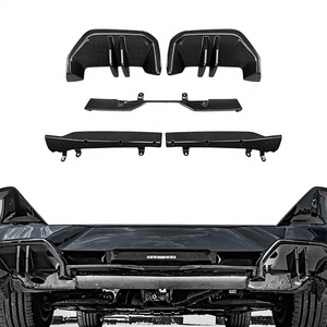 Difusor Trasero de Reemplazo Directo para BMW Serie 5 G60 MP Tipo 2024-IN, Fibra de Carbono Real Brillante, Tejido Twill 3x3, Labio de Parachoques 5 - Product Image 1