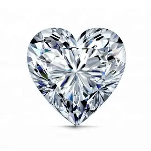 Hpht Cvd Loose Heart Cut Lab Created Diamond Lab Grown Diamond 1ct 2ct 3ct VVS VS