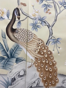 <span class=keywords><strong>Carta</strong></span> da <span class=keywords><strong>parati</strong></span> di seta dipinta a mano di progettazione dell'albero di pera della decorazione della parete domestica fatta a mano per la casa della villa - Product Image 2