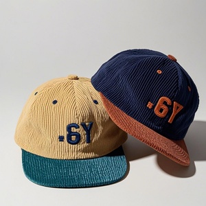 Custom Baseball <b>Cap</b> 5 Panel <b>Cap</b> <b>Men</b> Women Adjustable Corduroy Snapback <b>Cap</b> Polo Dad Hat Hip Hop <b>Flat</b> Hats - Product Image 5