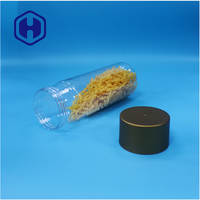 Vente en gros de pots cylindriques ronds en plastique PET transparent pour bonbons, aliments, avec bouchons à vis, étanches, sans BPA, pour collations, aliments pour bébés