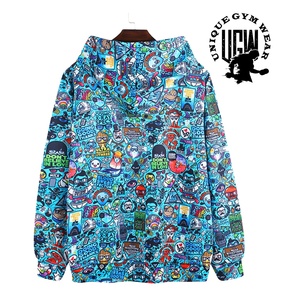 Sudadera con Capucha para Gimnasio, Diseño Único con Estampado Floral y Bolsillos, Logotipo Personalizado, Ecológica, Transpirable, de Forro Polar, para Invierno - Product Image 1