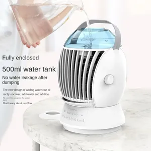 Nuevo <span class=keywords><strong>ventilador</strong></span> de aire acondicionado de verano Nano niebla <span class=keywords><strong>nebulizador</strong></span> humidificador <span class=keywords><strong>ventilador</strong></span> cabeza oscilante <span class=keywords><strong>ventilador</strong></span> de refrigeración de circulación de aire de escritorio - Product Image 3