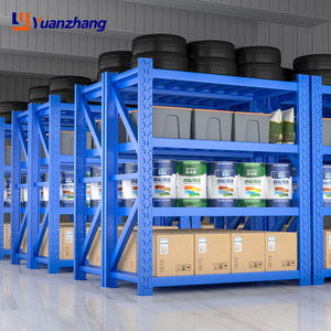 מדפים מודולריים חזקים במיוחד עם ברגים, רב-שכבתיים, לאחסון במחסן, מתאימים למשטחי אחסון. - Product Image 6