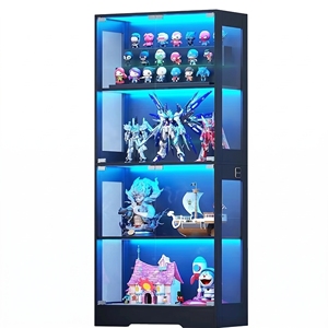 <span class=keywords><strong>Meuble</strong></span> de salon d'angle LED pour collection, vitrine en verre transparent pour modèles de jouets, <span class=keywords><strong>meuble</strong></span> de salon - Product Image 6