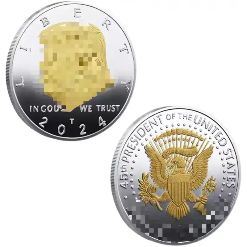 2024ประธานาธิบดีแคมเปญเหรียญที่ระลึกเหรียญทองและเงินสัตว์อเมริกันเหรียญนกอินทรี