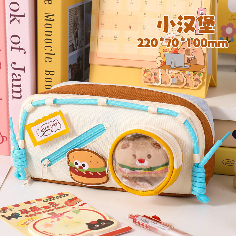 Oso hamburguesa con cordón