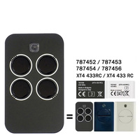 FAAC XT4 433 RC 787456 Télécommande de porte de garage 433MHz, compatible avec les modèles XT4 433RC 787452 787453 787454