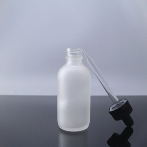 Bouteille en <span class=keywords><strong>verre</strong></span> dépoli transparent 1 Oz avec compte-gouttes en <span class=keywords><strong>verre</strong></span> calibré noir avec marquage de mesure 1ML - Product Image 4