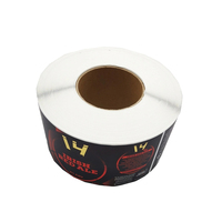 Étiquettes autocollantes personnalisées en vinyle imperméable avec logo, rouges, dorées à chaud, pour cosmétiques, rouges à lèvres, impression en rouleau, pour emballages, bouteilles d'eau et d'huile