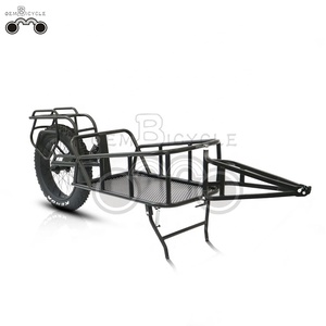 OEM Enkelwiel Fat Tire Fiets Aanhangwagen voor Jagen Stalen Frame Elektrische Fiets Aanhangwagen met Vering - Product Image 3