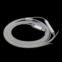 Câbles de remplacement pour écouteurs DIY IEM avec âme en cuivre OFC plaqué argent, fils audio HiFi semi-finis pour réparation de casques