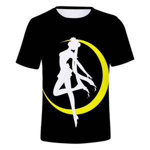 Camiseta Ecológica <span class=keywords><strong>de</strong></span> Talla Grande con Estampado 3D <span class=keywords><strong>de</strong></span> <span class=keywords><strong>Sailor</strong></span> <span class=keywords><strong>Moon</strong></span>, Camiseta <span class=keywords><strong>de</strong></span> Manga Corta Informal para Hombre, Camiseta Personalizada con Estampado - Product Image 2
