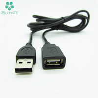 Cable de carga de datos personalizado 20cm 30cm USB 2,0 tipo a macho hembra cable de extensión USB cable de extensión de macho a hembra de 20cm y 30cm