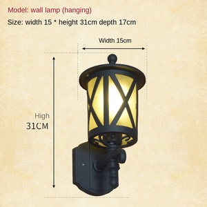 Aplique de pared Exterior, luz impermeable, antioxidante, de aluminio, luces de porche, vidrio negro, montaje en pared Solar, iluminación, lámparas de pared para exteriores - Product Image 2