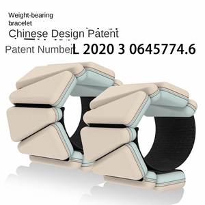 Custom Two-Color Silicone Wrist & Ankle Bracelet <b>Weight</b>-Bearing Sandbags for Exercise Fitness Equipment - Product Image 4