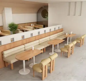 Fabrika custom made restoran kabini kahve dükkanı mobilyası Cafe restaurant masa ve sandalyeler