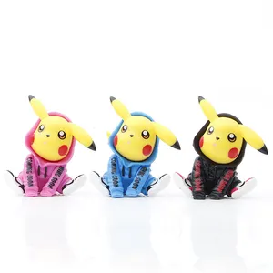 3 pz/set mini cosplay pokemoned figure giocattoli dress up Cosplay pikachus Action Figures modello in PVC figure Anime modello bambole giocattolo