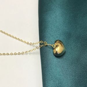 Collier pendentif en or jaune massif 18 carats Xinfly, élégant, en forme de cœur, joli bijou pour femmes et enfants, cadeau - Product Image 3