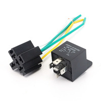 Relais automobile robuste 40A 4 broches 5 broches 12V 24V CC avec prise de câblage préassemblée pour la modification de camions et voitures