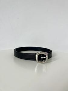 เข็มขัดผู้หญิงย้อนยุคดีไซน์แคบสีทองและสีเงินเข็มขัดหนังธรรมชาติเสื้อชุดกระโปรงกางเกงตกแต่ง - Product Image 2