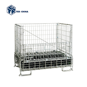 Champagne Sparkling 500 Bottles <strong>Wire</strong> Mesh Collapsible Bin <strong>Container</strong> for Wine <strong>Storage</strong> - Product Image 2