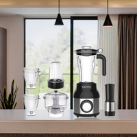 Blender multifonction 6 en 1 Happy Partner, mixeur, presse-agrumes, en plastique, pour usage domestique et hôtelier