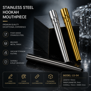 Embout de chicha personnalisé en acier inoxydable de qualité alimentaire avec placage en titane, service OEM - Product Image 5
