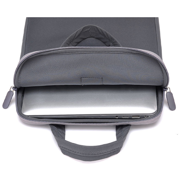 Длинный Прочный модный рекламный цветной печатный неопреновый чехол для ноутбука на молнии с ручкой