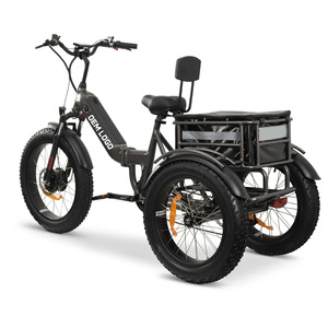 2025 adulte 7 vitesses fermé tricycle électrique 48v pédale dérive tricycle avec 3 roues exportées aux états-unis - Product Image 1
