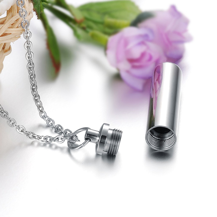 New Fashion Hourglass Mini Urn For Pets Necklace Metal Small Pet Urns