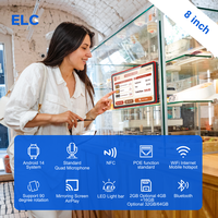 Tableta Android WA8059T de 8.0 Pulgadas RK3576S para Montaje en Pared con PoE e Indicadores LED de Estado para Interacción Comercial y NFC