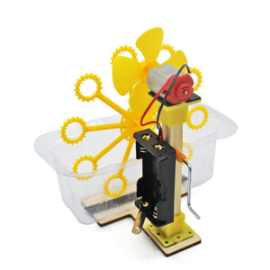 Máquina de burbujas con manivela, Kit de ciencia para niños de 8 a 13 años, juego de burbujas de plástico, juguete educativo, modelo de experimento STEM - Product Image 3