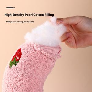 Bantal Hewan Peliharaan Bentuk U Lucu untuk Kucing dan Anjing, 100% Katun Ramah Lingkungan, Bantal Mainan Pelindung Tulang Belakang Serviks untuk Tidur Nyenyak, untuk Hewan Peliharaan Kecil - Product Image 4