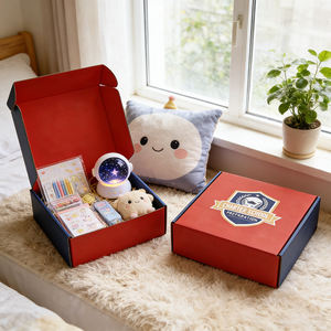 Boîte d'expédition en carton ondulé pliable personnalisée, emballage en papier kraft, boîte à courrier, boîtes cadeaux avec logo - Product Image 3