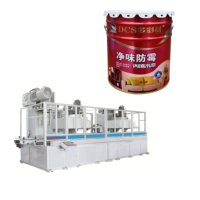 Línea de producción de cubos, tambor de hojalata, máquina de producción de tambores de acero