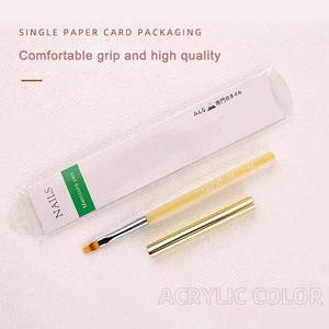 Acrylic Handle Nail Art Paint Pen White Purple <b>Pink</b> Blue Universal Nylon Liner French Tip Brush - Product Image 3