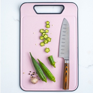 Planche à découper de haute qualité en paille de blé, planche à découper pour fruits et légumes, planches à découper de cuisine avec poignée - Product Image 5