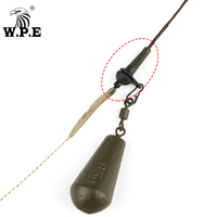 W.P.E tampon Semi-fixe et anneau de sécurité Terminal en caoutchouc matériel de pêche, anneau de plate-forme de Chod, accessoires de pêche à la carpe