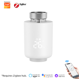Válvula Termostática Inteligente para Radiador SIXWGH Tuya Zigbee, Control por Voz a través de la Aplicación, Programación Automática, Diseño de Barra, Compatible con <span class=keywords><strong>Alexa</strong></span>/Google <span class=keywords><strong>Android</strong></span>, para Hoteles - Product Image 2
