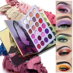Eyeshadow New Good Quality Customized Logo Cosmetic Makeup Eyeshadow Beautiful 72 Color High Pigmented Private Label Eye Shadow Palette