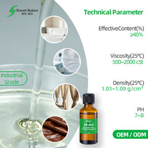 Agente de Tratamiento de Microfibra de Silicona de Alto Peso <span class=keywords><strong>Molecular</strong></span> SR-463 - Suave, Oleoso-Hidratante para Acabado de Microfibra y Textiles PDMS - Product Image 2