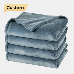 Plaid ultra doux en polaire polyester double taille 150x200cm, sans peluchage, sans boulochage, luxueux, léger, toutes saisons, olive - Product Image 1