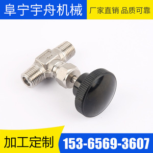 Vanne à opercule Yuzhou Machinery en acier inoxydable, corps forgé fileté, type coupant l'eau à traversage direct - Product Image 3