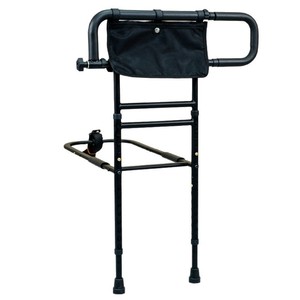 Extendable Foldable Height Adjustable Bedside Handrail <b>Grab</b> <b>Bar</b> For Elderly Pregnant Women 60.5-80.5cm Black LQX110049 - Product Image 4
