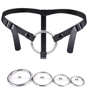 YOCY Sex Toy Belt Accessories Stainless Steel Ring 4 Size Adjustable Belt for <b>Dildos</b> Anal Plug Strapon Couples Lesbian Gay - Product Image 1